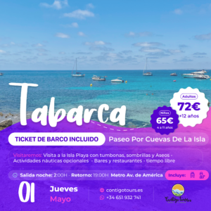 ISLA DE TABARCA - TICKET BARCO INCLUIDO 01/05 "PUENTE DE MAYO"