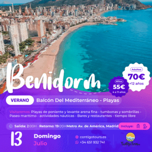 BENIDORM - DOMINGO 13-07 "BALCÓN DEL MEDITERRÁNEO"