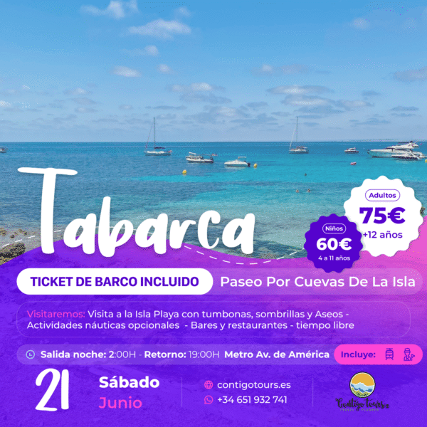 ISLA DE TABARCA - TICKET BARCO INCLUIDO SÁBADO 21-06