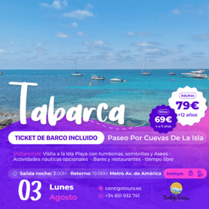 ISLA DE TABARCA - TICKET BARCO INCLUIDO LUNES 03-08